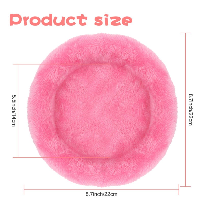 BWOGUE Hamster Bed,Round Velvet Warm Sleep Mat Pad for Hamster/Hedgehog/Squirrel/Guinea Pig/Rats and Other Small Animals - Image 2